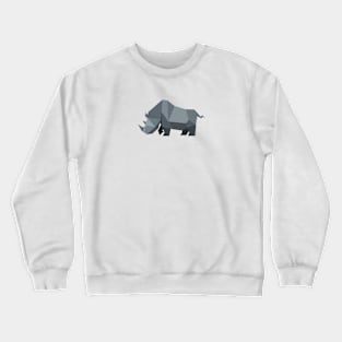 Low Poly Rhino Crewneck Sweatshirt